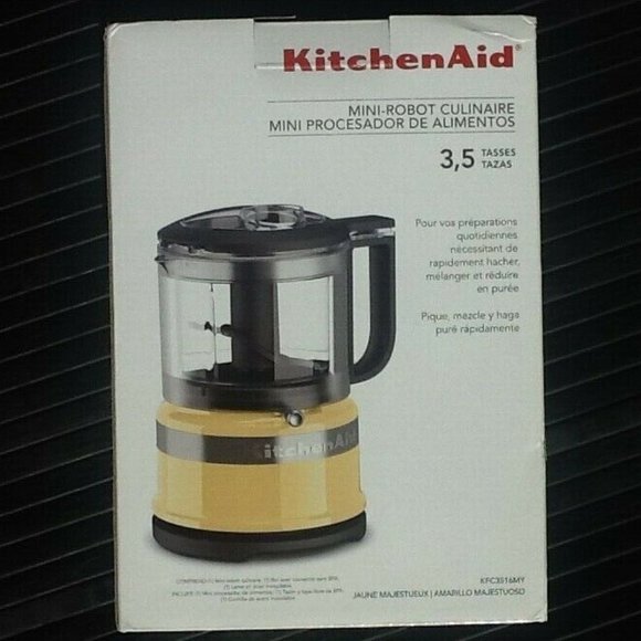htf color MAJESTIC YELLOW brand new KitchenAid 3.5-Cup Food Chopper (Processor) - Picture 2 of 9